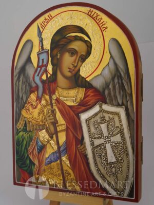 archangel michael icon hand painted orthodox