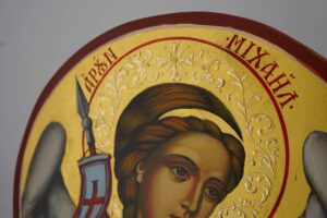 archangel michael icon hand painted orthodox