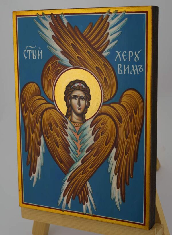 cherub icon hand painted byzantine