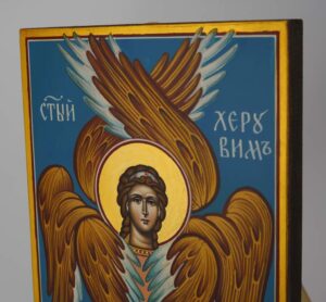 cherub icon hand painted byzantine