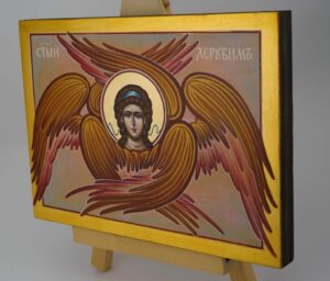 cherub icon hand painted orthodox