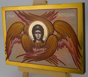 cherub icon hand painted orthodox