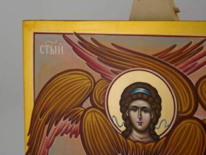 cherub icon hand painted orthodox