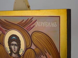cherub icon hand painted orthodox