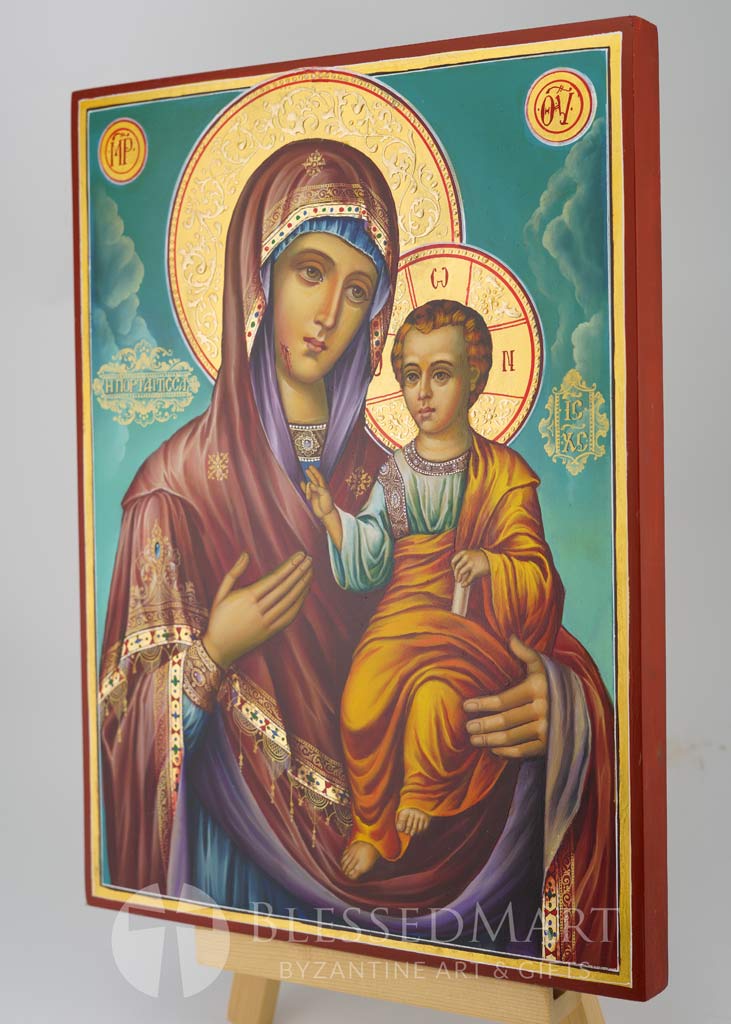 panagia portaitissa icon hand painted orthodox