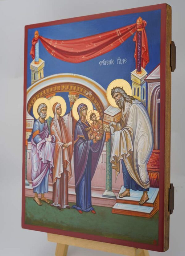 presentation of christ icon hand painted orthodox