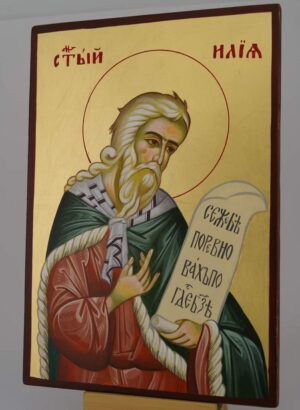 prophet elijah icon hand painted orthodox