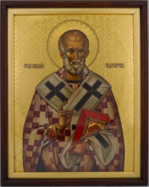 saint nicholas of myra icon premium hand painted orthodox icon