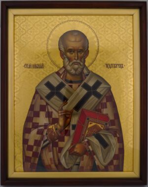 saint nicholas of myra icon premium hand painted orthodox icon