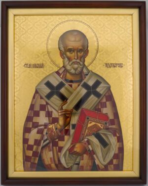 saint nicholas of myra icon premium hand painted orthodox icon