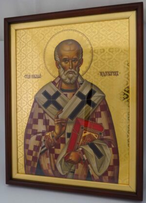 saint nicholas of myra icon premium hand painted orthodox icon