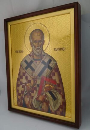 saint nicholas of myra icon premium hand painted orthodox icon