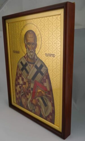 saint nicholas of myra icon premium hand painted orthodox icon