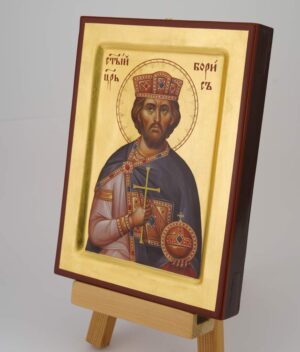 saint tsar boris icon hand painted orthodox