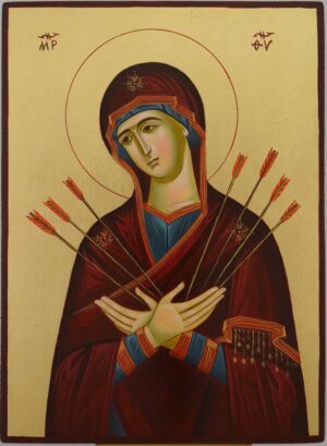 softener of evil hearts icon hand painted orthodox