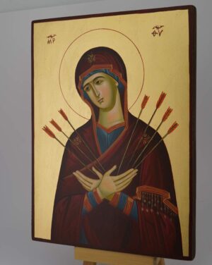 softener of evil hearts icon hand painted orthodox