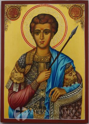 st demetrios icon hand painted orthodox