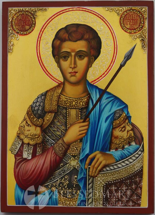st demetrios icon hand painted orthodox