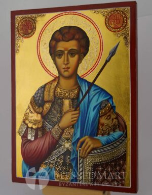 st demetrios icon hand painted orthodox