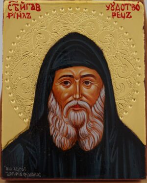 st gabriel urgebadze icon hand painted fool christ