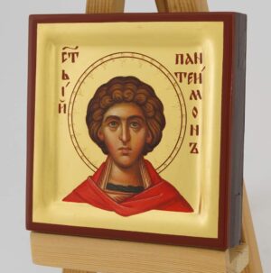 st panteleimon icon hand painted miniature