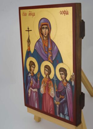 st sophia and her daughters icon hand painted orthodox