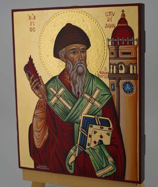 st spyridon icon hand painted orthodox