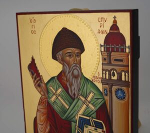 st spyridon icon hand painted orthodox