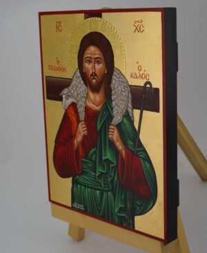 the good shepherd icon hand painted orthodox