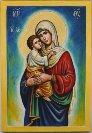 theotokos eleusa icon hand painted orthodox