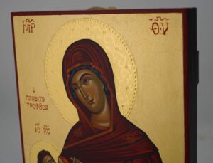 theotokos milk giver icon hand painted greek orthodox