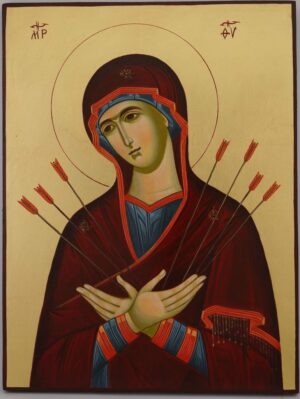 theotokos softener of evil hearts icon hand painted orthodox l