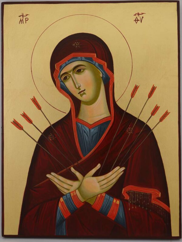 theotokos softener of evil hearts icon hand painted orthodox l