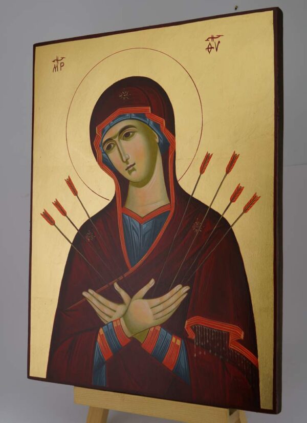 theotokos softener of evil hearts icon hand painted orthodox l