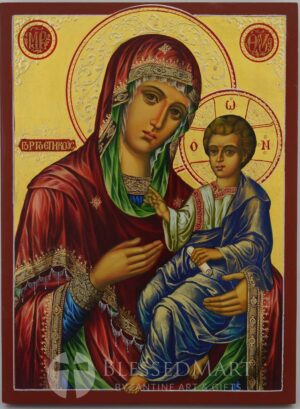 theotokos the guide icon(gorgoepikoos) hand painted orthodox