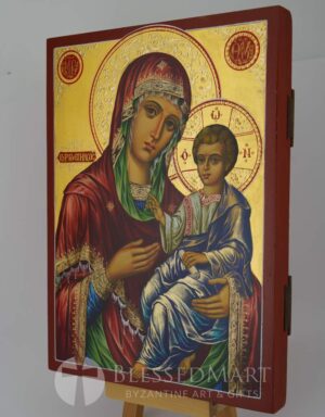 theotokos the guide icon(gorgoepikoos) hand painted orthodox