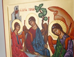 holy trinity icon rublev hand painted orthodox