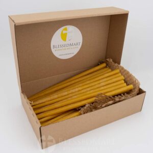 beeswax chanukah candles gift box pack