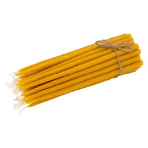 beeswax chanukah candles hand dipped pack