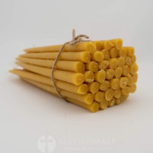 pure handmade beeswax candle detail