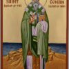 saint conan icon bishop of the island of man