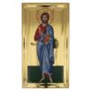 christ blessing icon polished gold