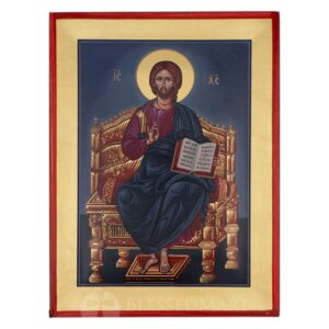 christ enthroned icon