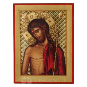 christ the bridegroom icon decorated background