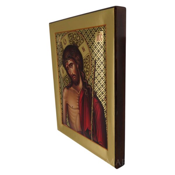 christ the bridegroom icon polished gold