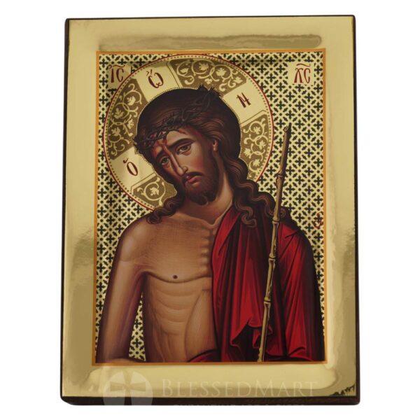 christ the bridegroom icon polished gold