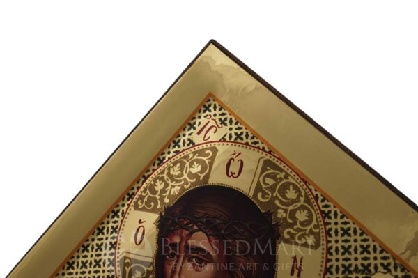christ the bridegroom icon polished gold