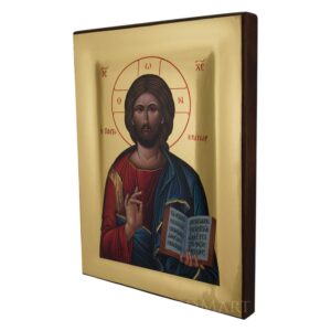 christ the teacher icon polished gold