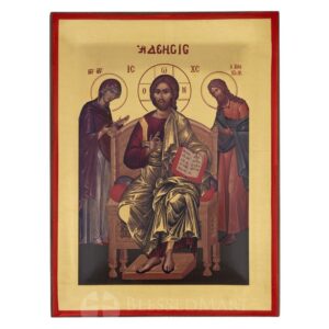 deesis icon christ theotokos john baptist