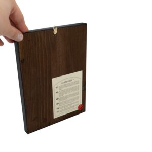 orthodox icon back certificate